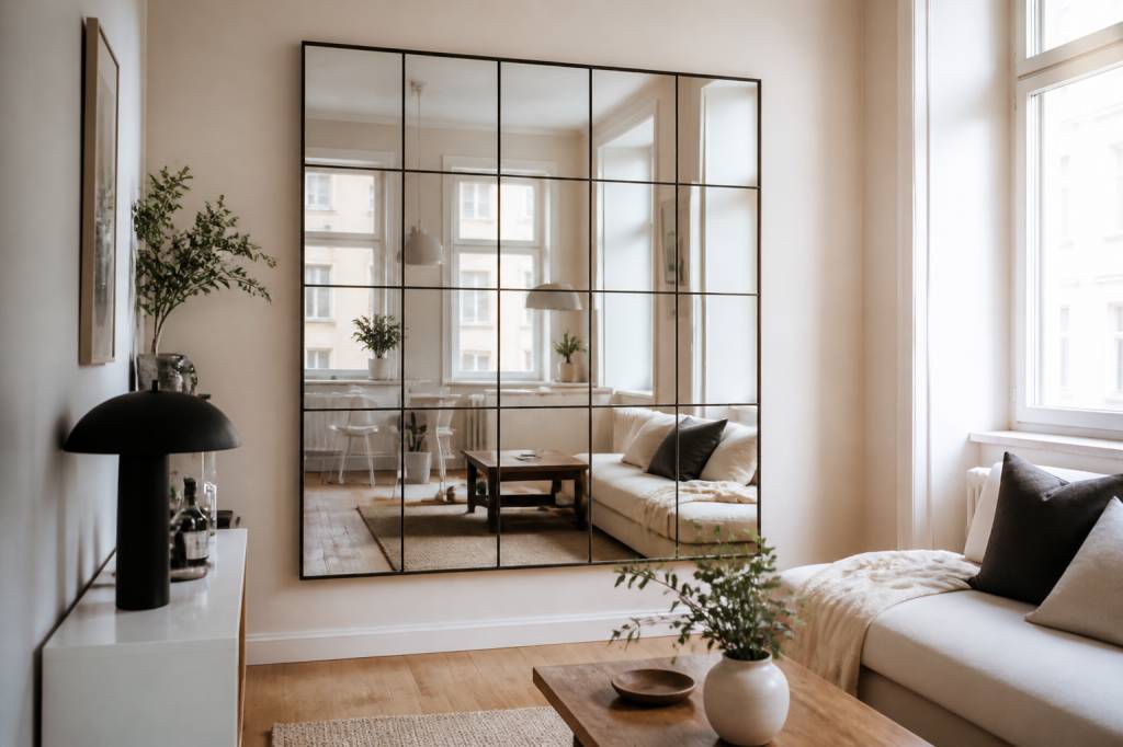 10 idées de miroirs décoratifs pour agrandir visuellement un petit intérieur